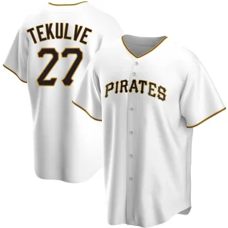 Kent Tekulve Men's Pittsburgh Pirates Alternate Jersey - Black Golden  Replica